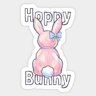 Hoppy Bunny Easter Design for Girls Sticker